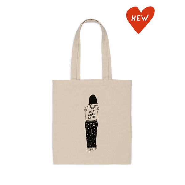 TOTE BAG "SELF CARE CLUB" HELEN B