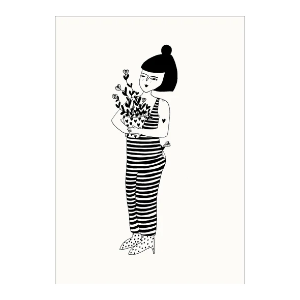 POSTER A4 LILI FLOWERPOT HELEN B