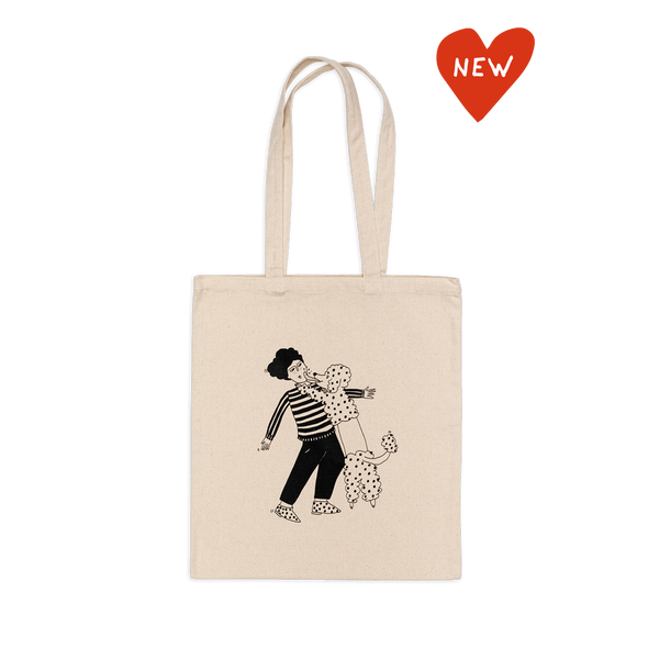 TOTE BAG POODLE LOVE HELEN B