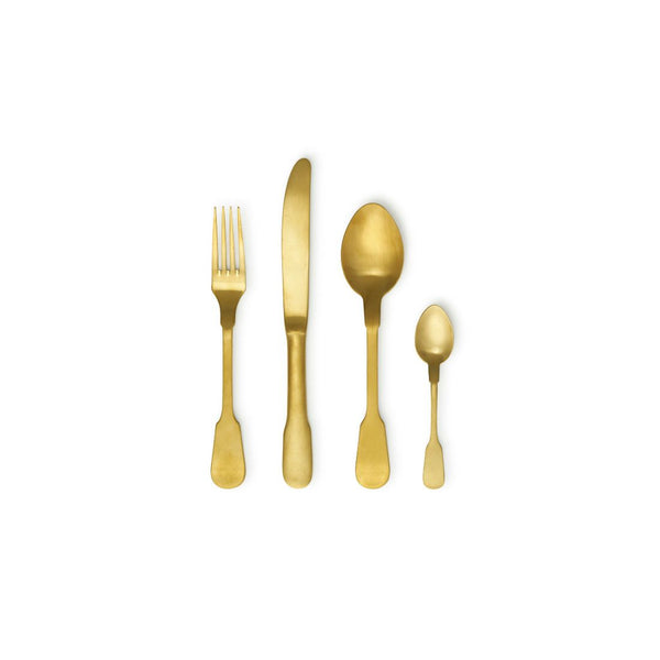 BITOSSI CLASSIC SET POSATE 24PZ ORO MAT NSG CONCEPT STORE